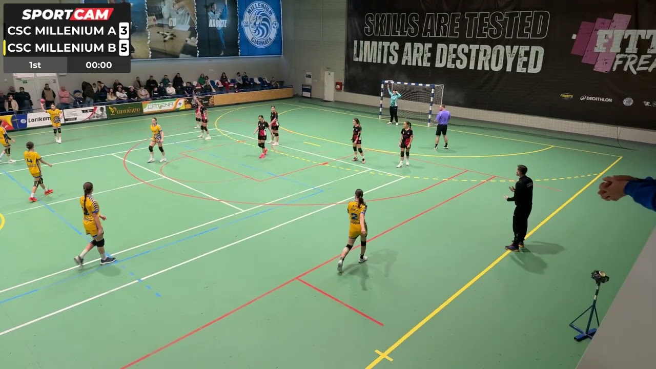 CSC Millenium Giarmata A - CSC Millenium Giarmata B meci handbal Junioare 3 -27.02.2026 repriza 1