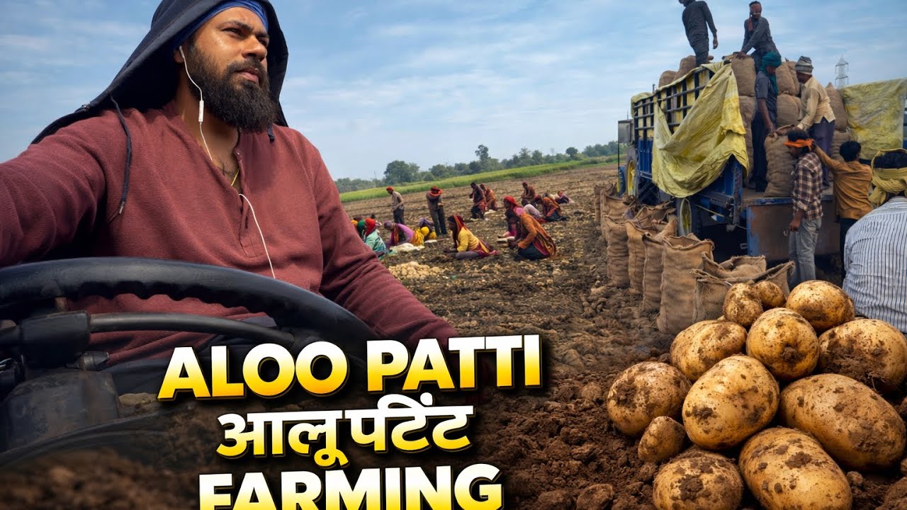 Pind Wale Hass Hass Jnde aa || Aloo Patti Farming | Full Harvest Day in Village 🚜🥔 