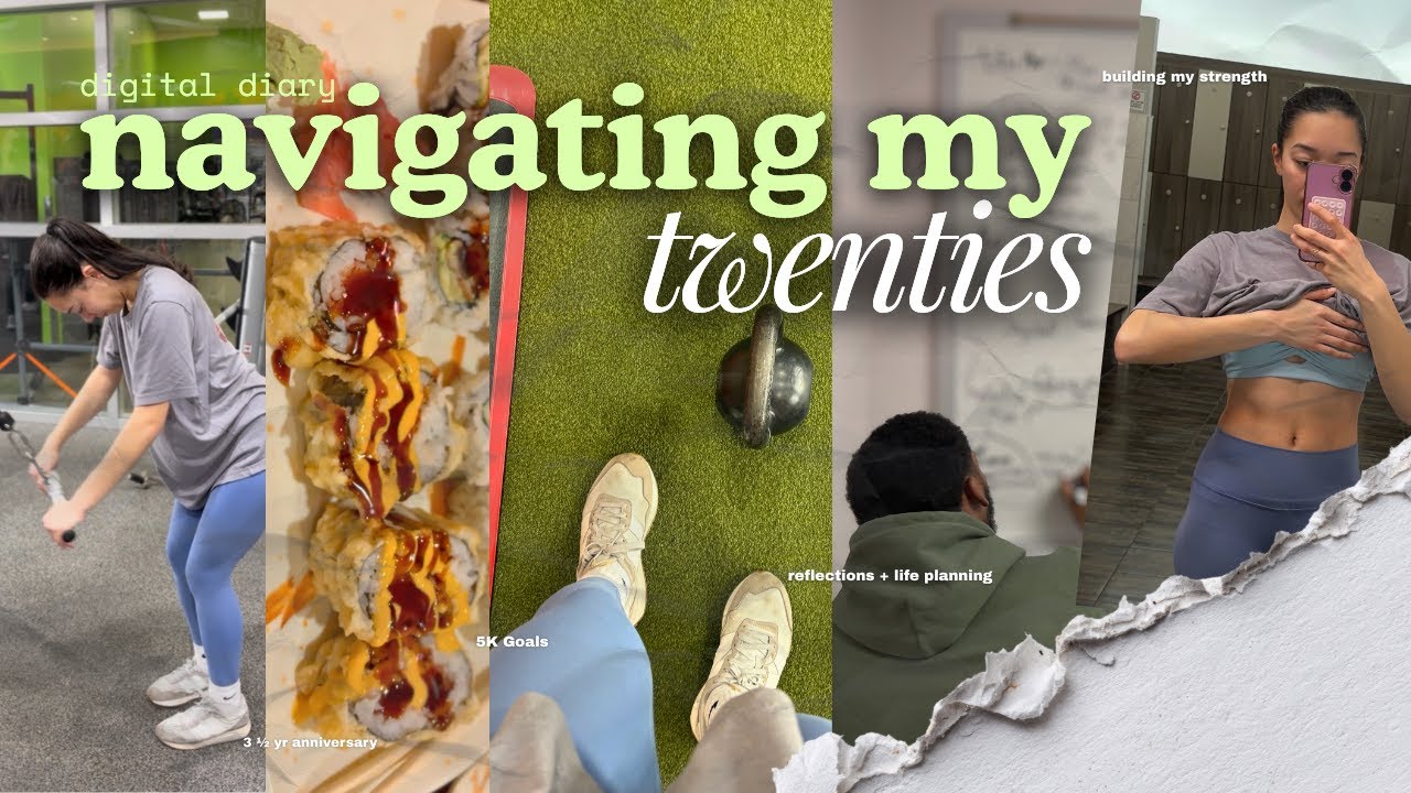 navigating my 20's | running a 5k??, date night grwm, full body workout, 2026 goals & more