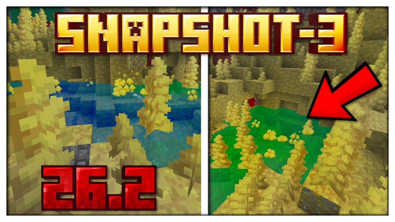 Siarkowe Nacieki do SULFUR CAVES do Minecraft 26.2