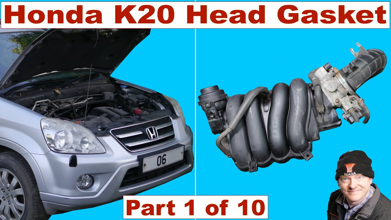 Часть 1 — Ремонт прокладки головки блока цилиндров Honda CRV 2 литра K20 A4. #k20 #k24 #crv #hond...