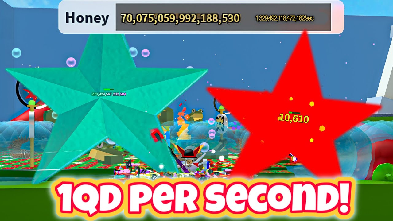 I Used Bee Swarm's BEST Hive and literally made 1QD Honey /Sec...