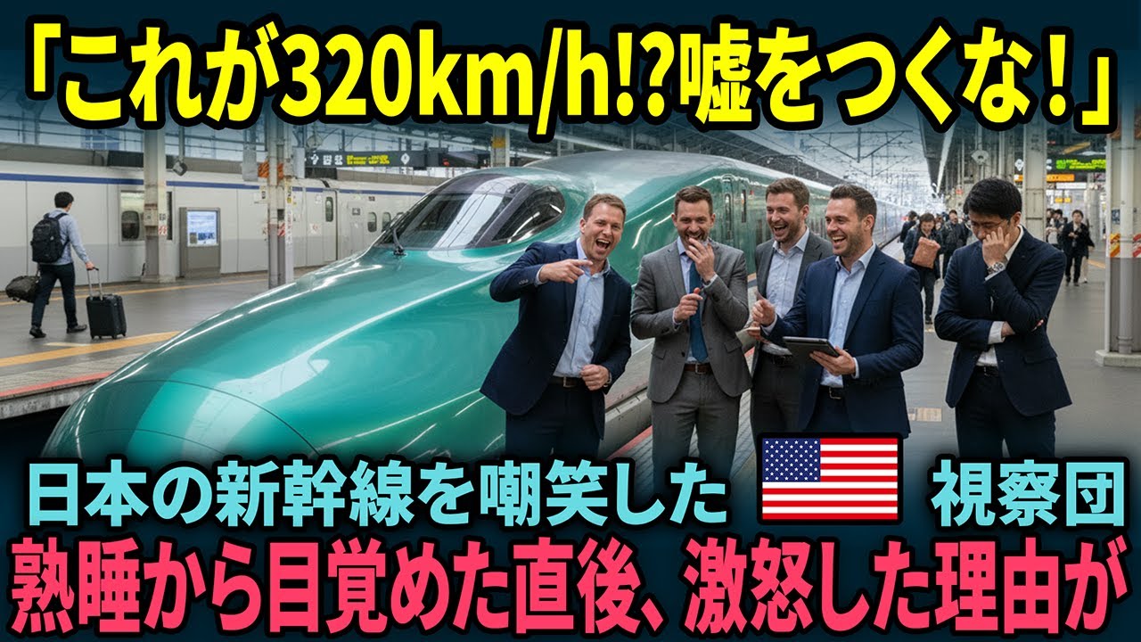 【海外の反応】「320kmhなんて嘘つくな！」新幹線を散々バカにしたアメリカ視察団が乗車…大激怒の5分前・・・