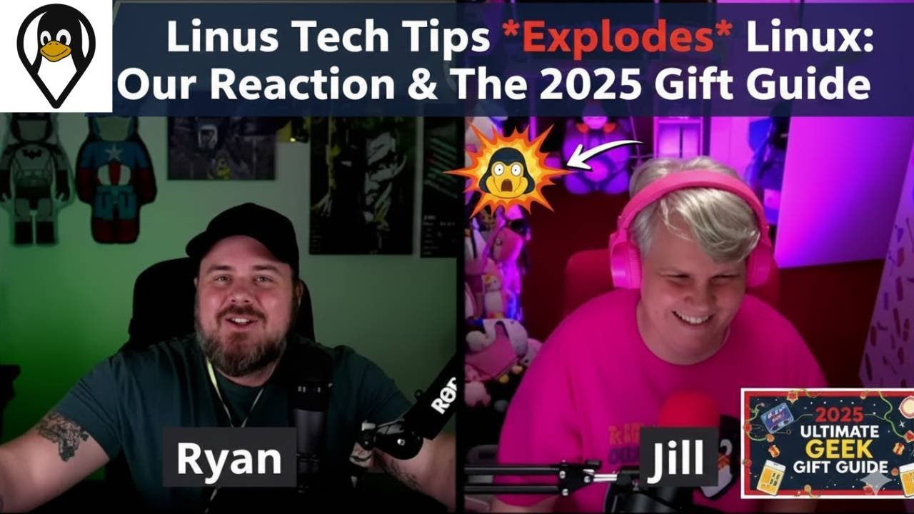 Linus Tech Tips Explodes Linux: Our Reaction & The 2025 Gift Guide (fixed audio)