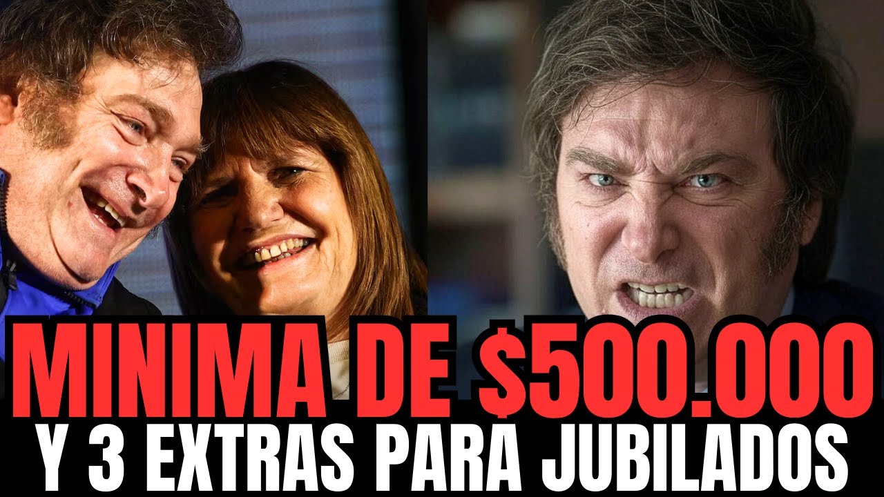 ✅ ATENCIÓN JUBILADOS: MINIMA DE 500.000 MIL Y 3 EXTRAS DE FEBRERO ANSES