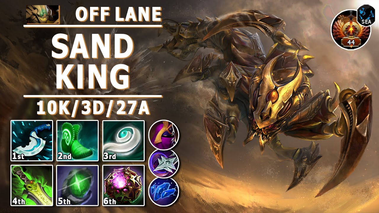 Sand King Off Lane | 7.31b | Polaris.Force Pro SK Play | Dota 2 Immortal Gameplay