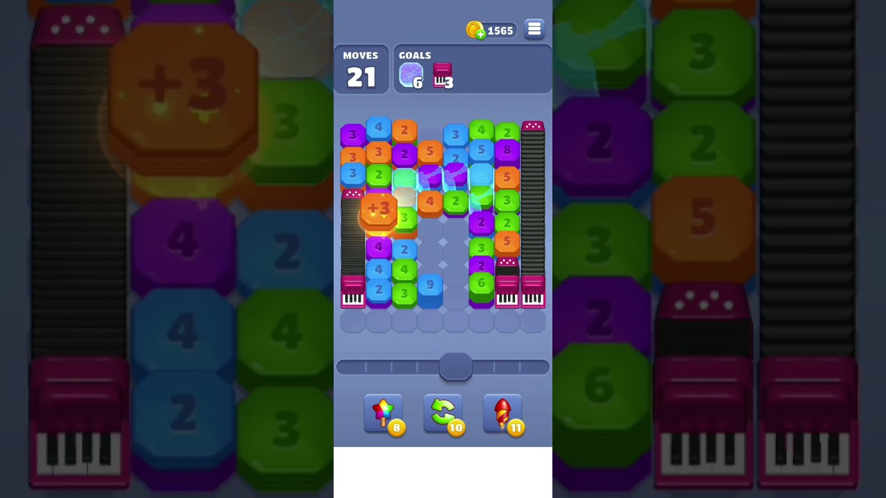 Throw Blocks Level 110 Shoot & Merge Mobile Gameplay