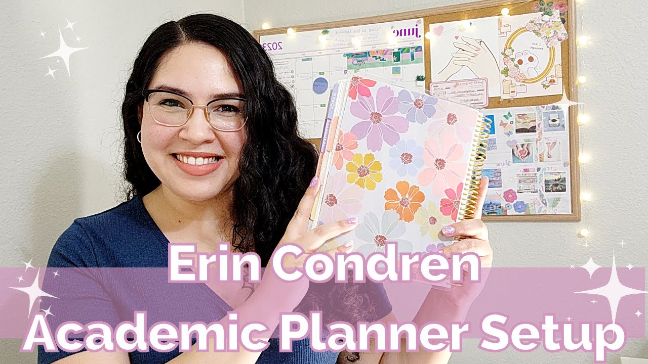 Plan With Me: Erin Condren Academic Planner Setup As A Business Planner!