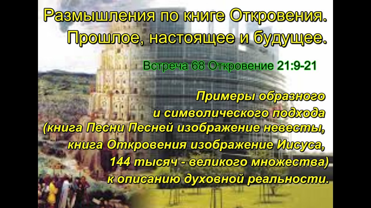 Размышления по книге Откровения. 68. Прошлое, настоящее и будущее