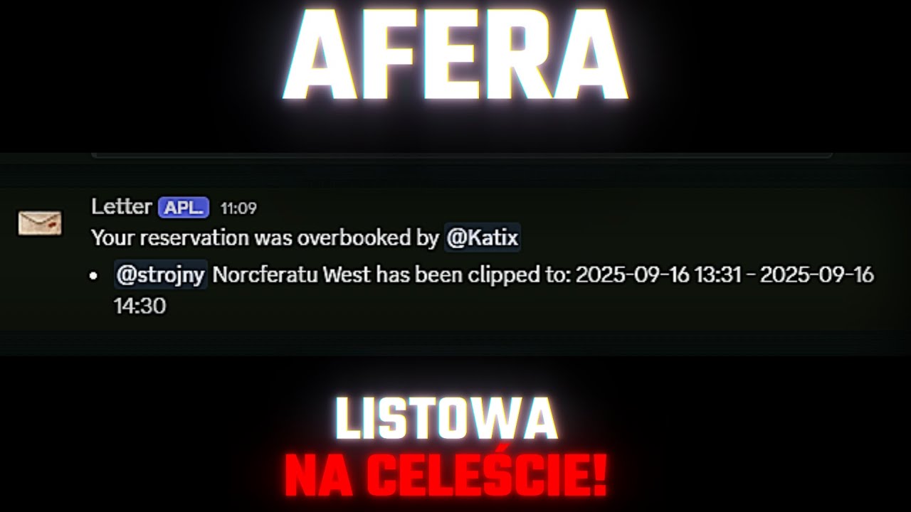AFERA LISTOWA NA CELEŚCIE!