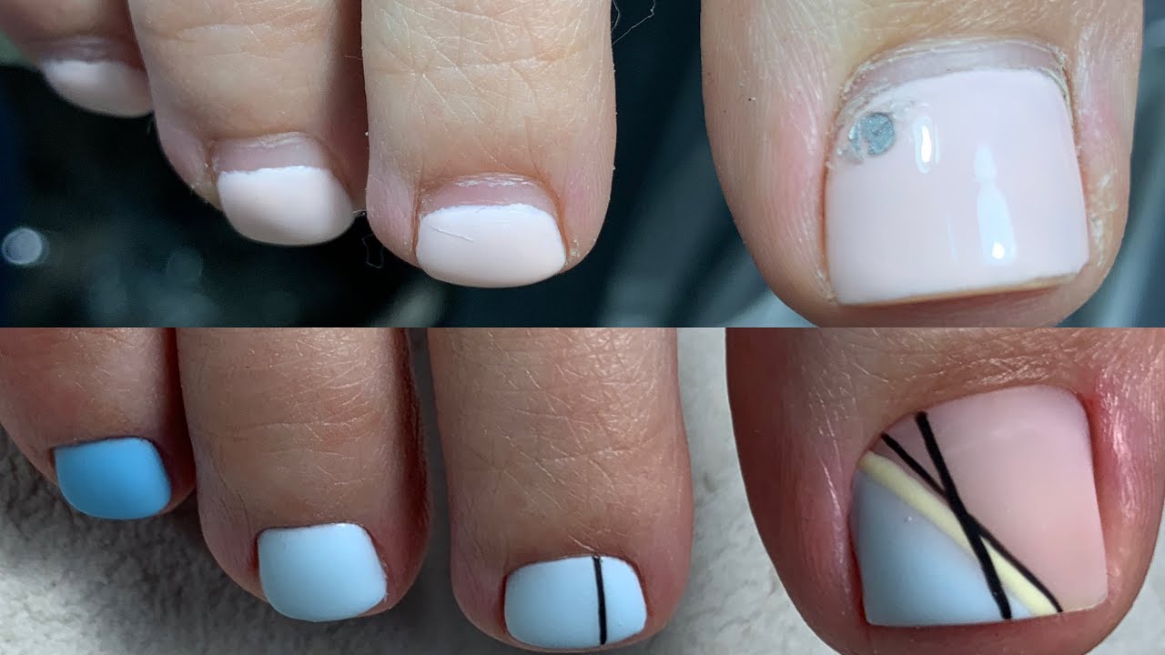 Эстетика в педикюре.Прозрачная кожа.История про брезгливость. Популярный дизайн ногтей.