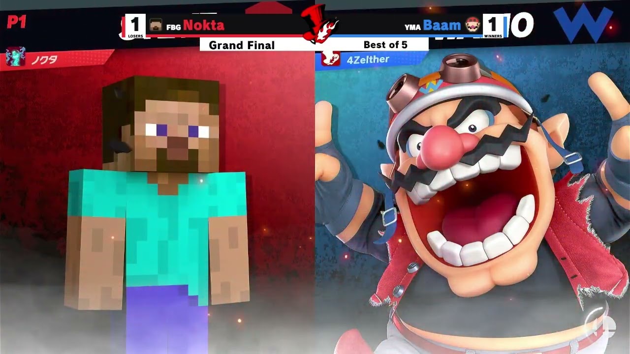 Cereal Crash 1 | Grands Finals - Baam (Wario) vs Nokta (Steve) - Smash Ultimate - SSBU