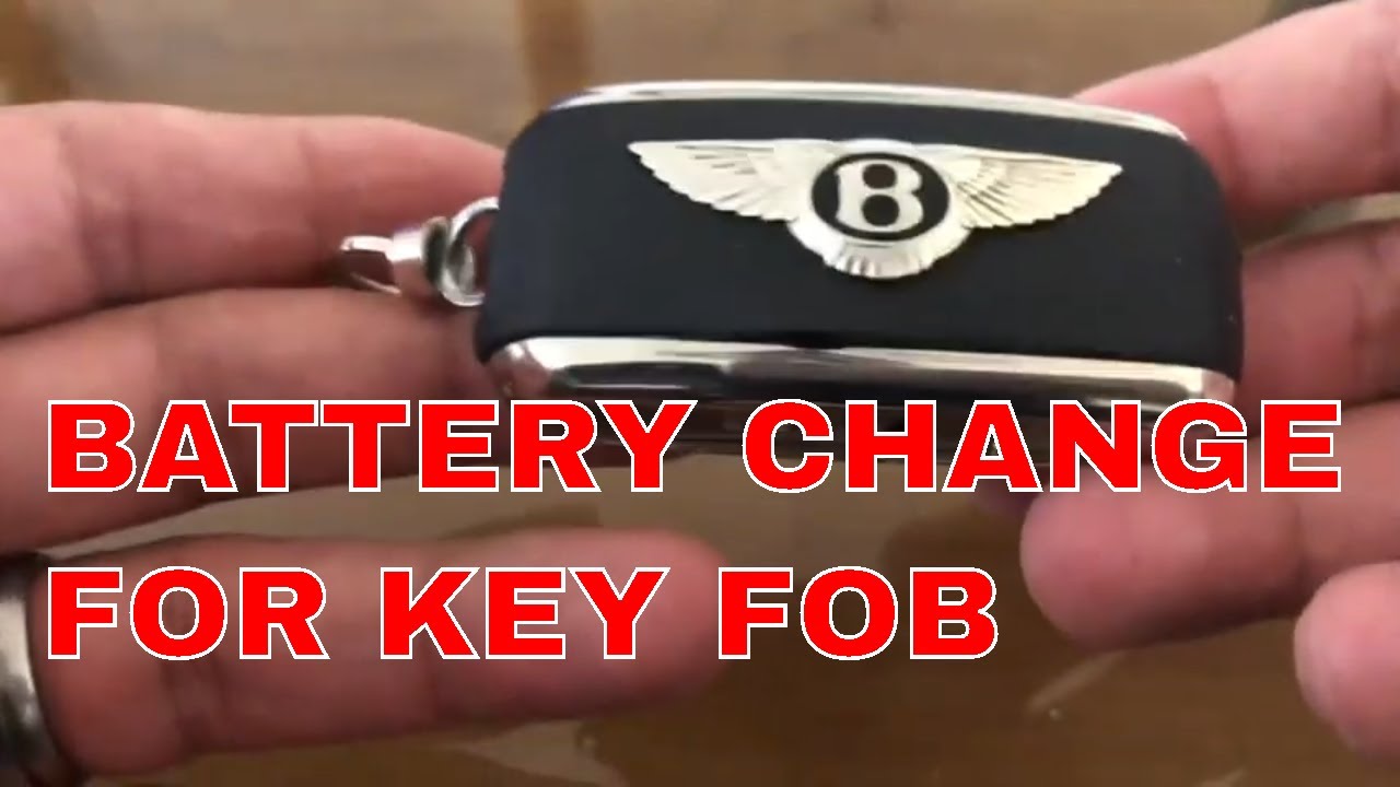 BENTLEY CONTINENTAL - Change Battery in Key Fob - Bentley Maintenance Cheap!