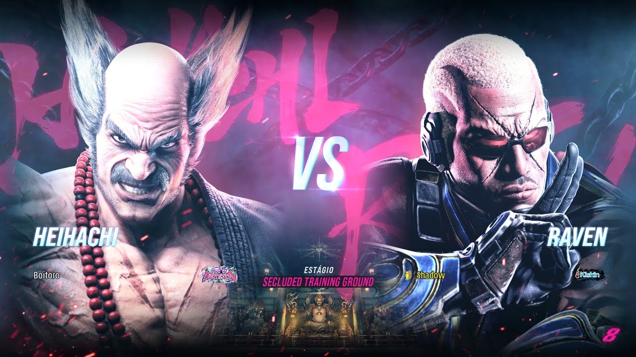 Luta &eacute;pica de Ghost Battle! 🔥 Heihachi contra Raven | Tekken 8
