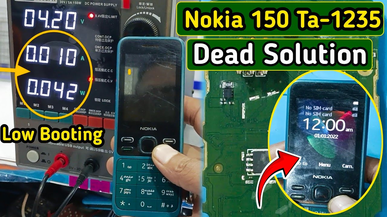 Nokia 150 Ta-1235 Dead Solution | Nokia Ta 1235 Not Power On | Nokia 150 Dead Short Solution