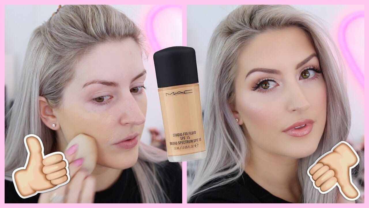 MAC STUDIO FIX FLUID FOUNDATION REVIEW | COMBO SKIN | NC20