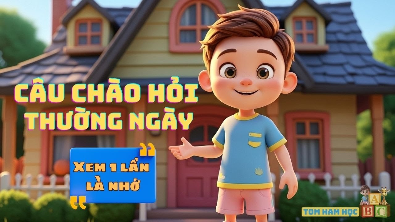Học Tiếng Anh Cho Trẻ: Chào Buổi Sáng, Hỏi Thăm & Chào Tạm Biệt | English Greetings for Kids (1)