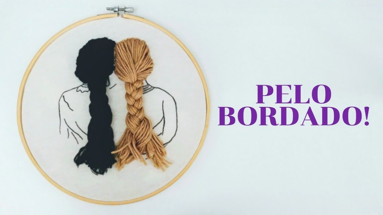 Cómo bordar pelo en punto turco