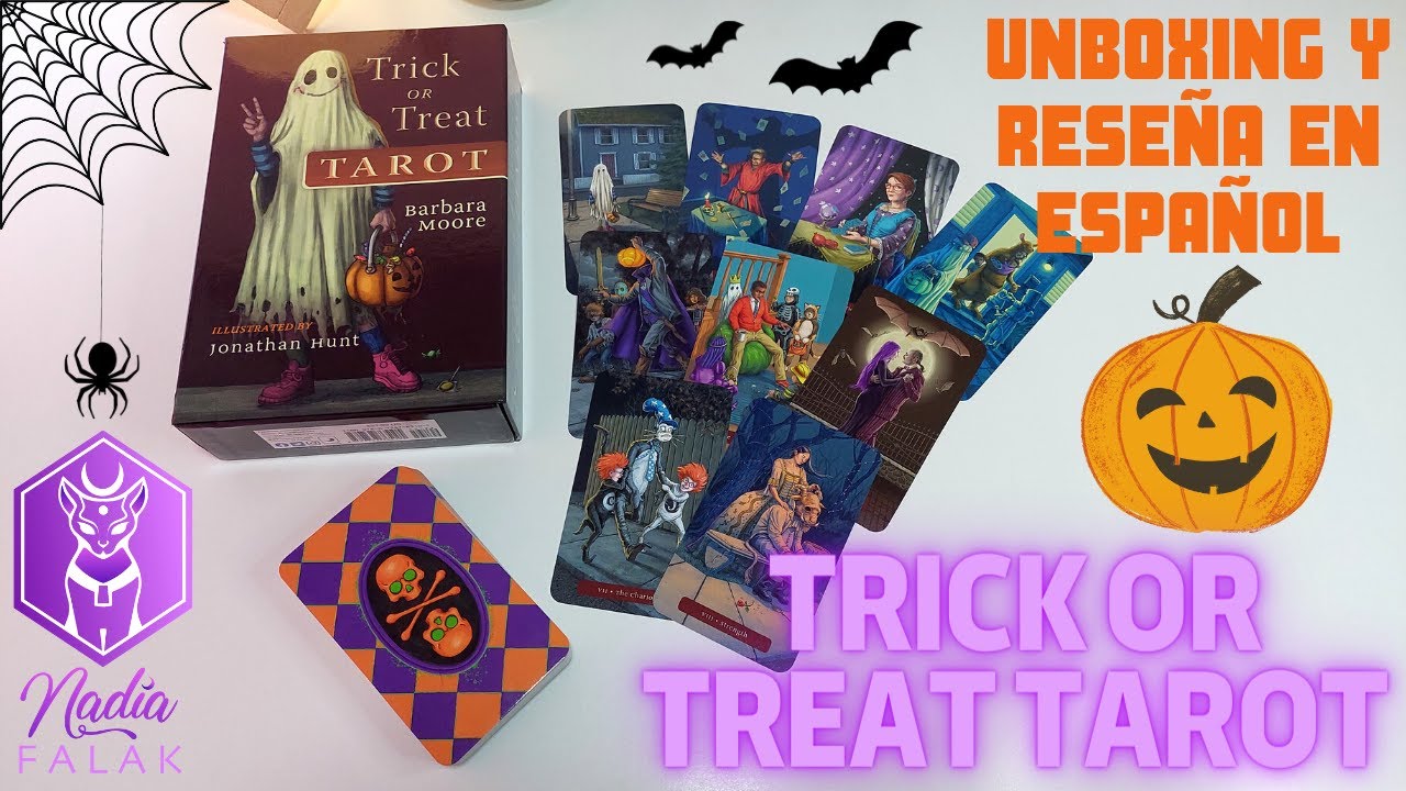 TRICK OR TREAT TAROT 👻 Unboxing y Reseña en Español 🎃 Nadia Falak
