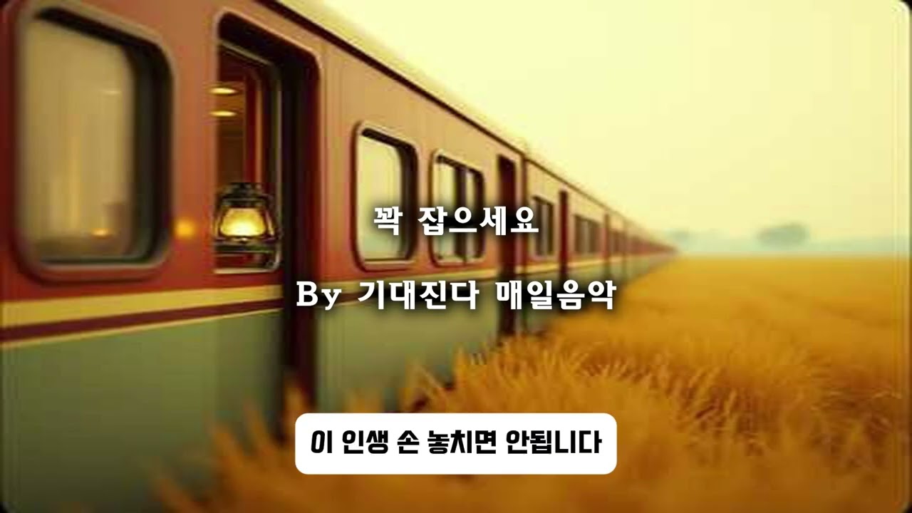 꽉 잡으세요/ 감성 트로트 | 기대진다 매일음악