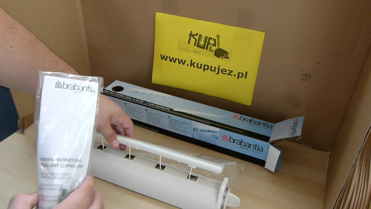 BRABANTIA - Suszarka PULL OUT - biała 385728 - www.kupujez.pl