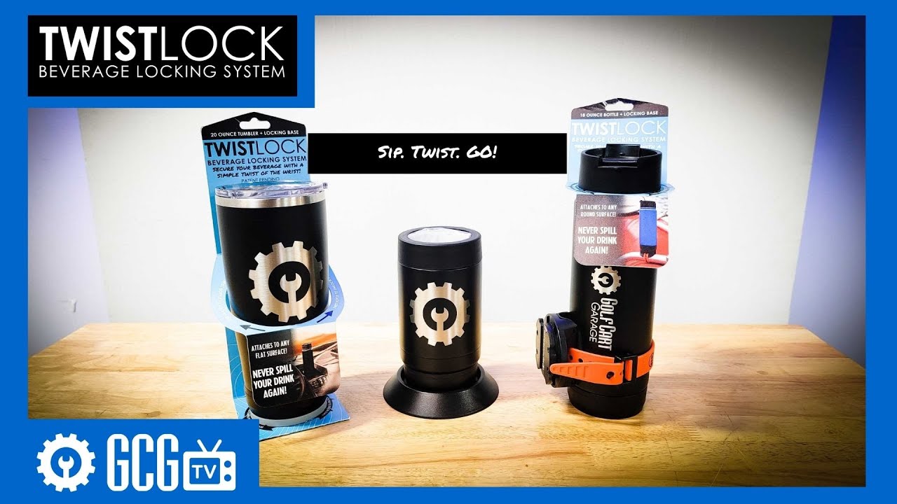 Twistlock Beverage Locking System | Product Highlights | Golf Cart Garage