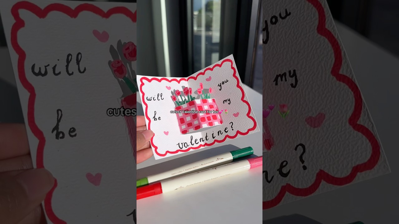diy Valentines card idea🫣💕 