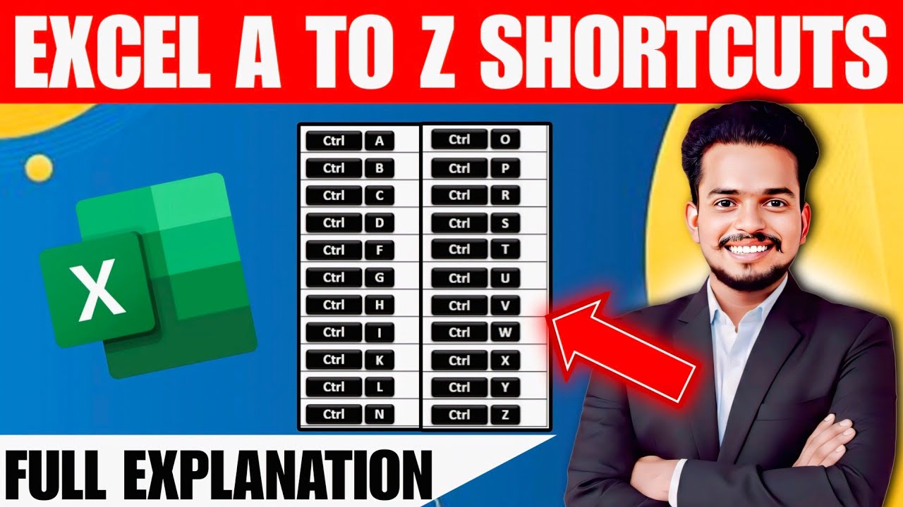Excel A To Z Shortcut Keys With Full Explanation 2026 #thesanbytes