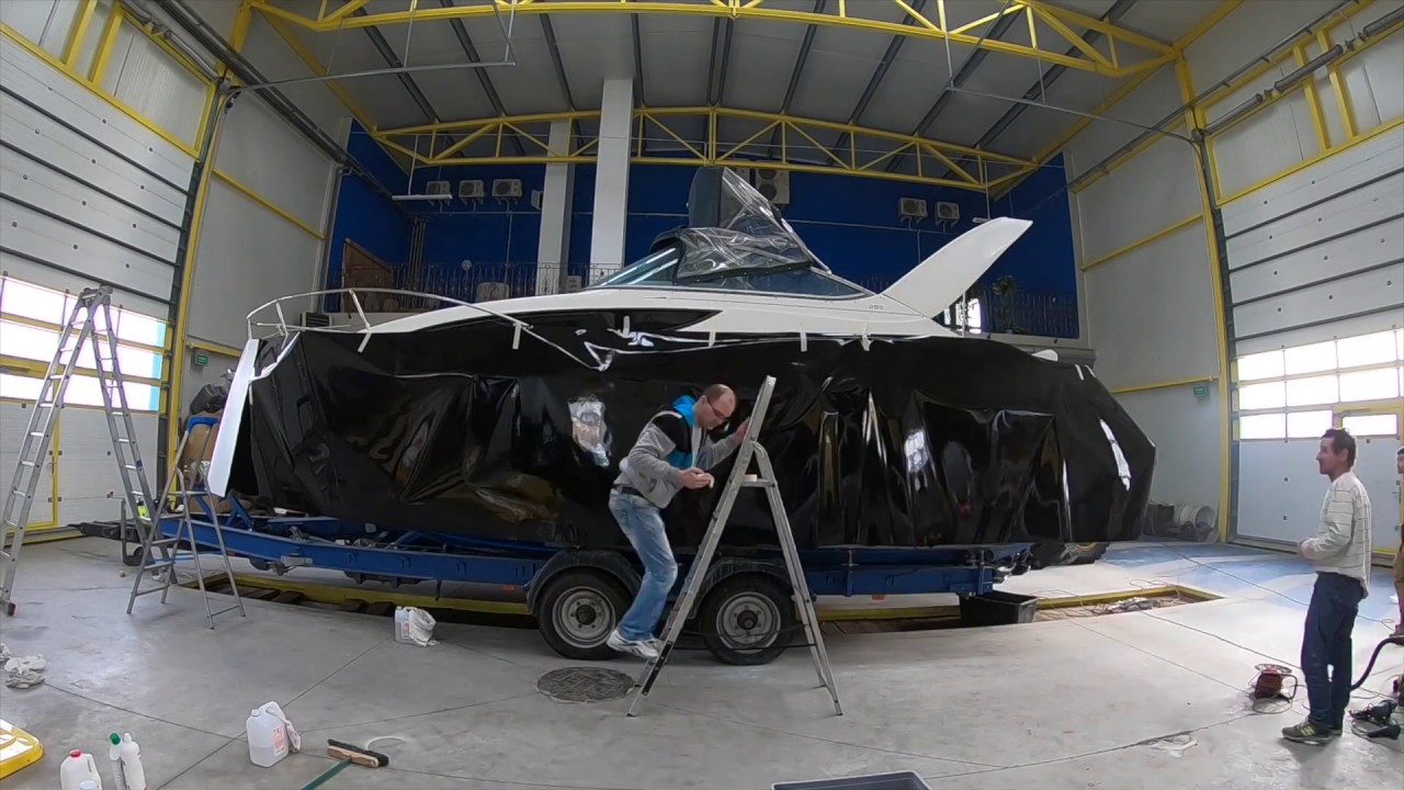Oklejenie motorówki Bayliner / Boat vinyl wrapping
