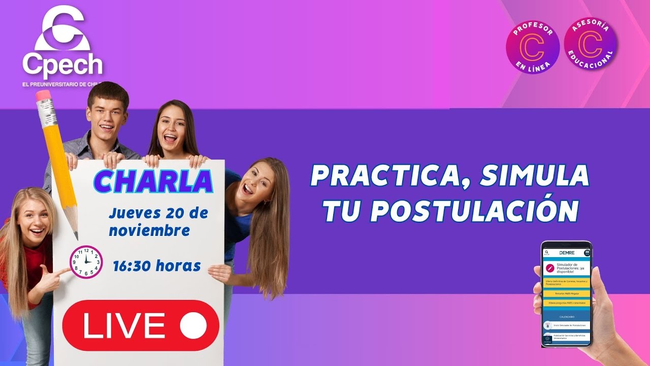 Charla: Practica, simula tu postulación