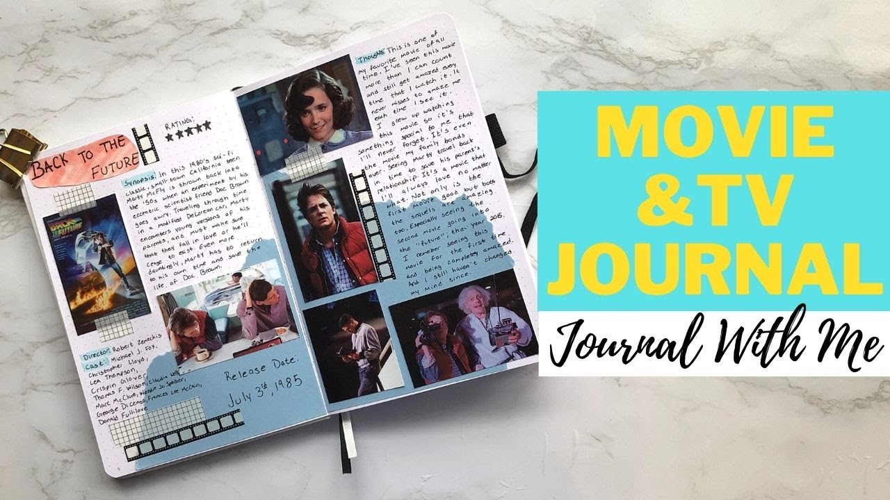STARTING A NEW JOURNAL || MOVIE AND TV SHOW JOURNAL SET UP + JOURNAL WITH ME