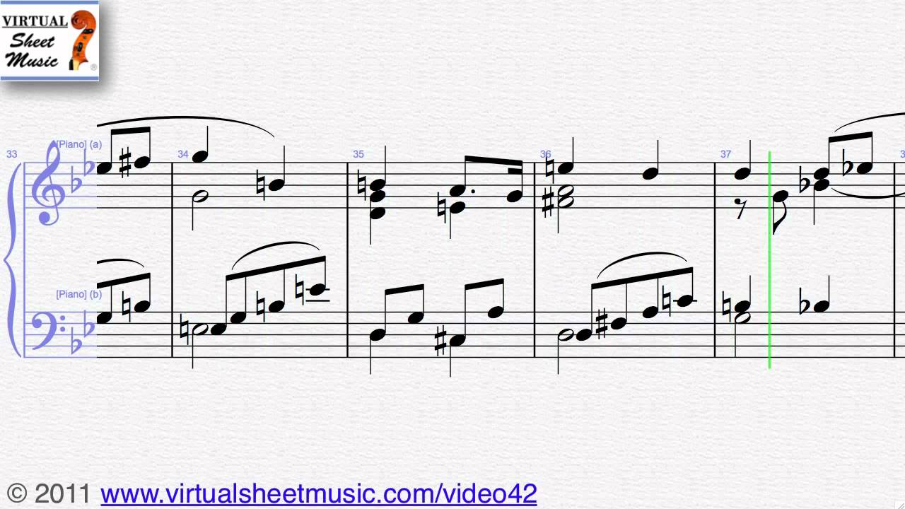 Richard Wagner's, Wedding March, Piano sheet music - Video Score
