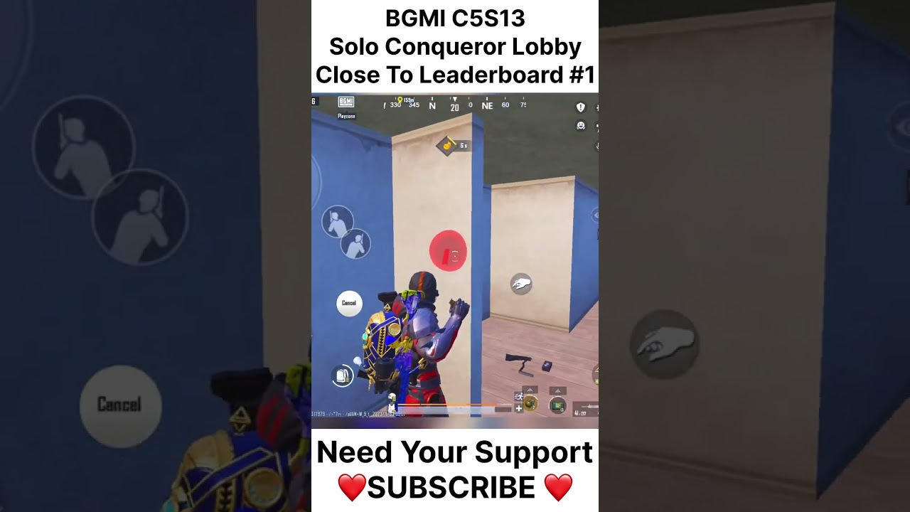 BGMI C5S13 Solo Conqueror Lobby Wait For 