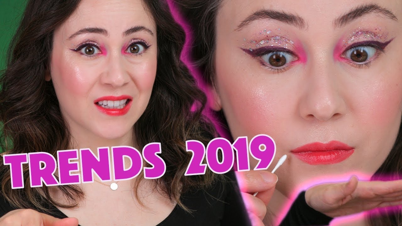 Das sind die Makeup Trends Herbst Winter 2019 😂alle Makeup Trends in einem Look kombiniert