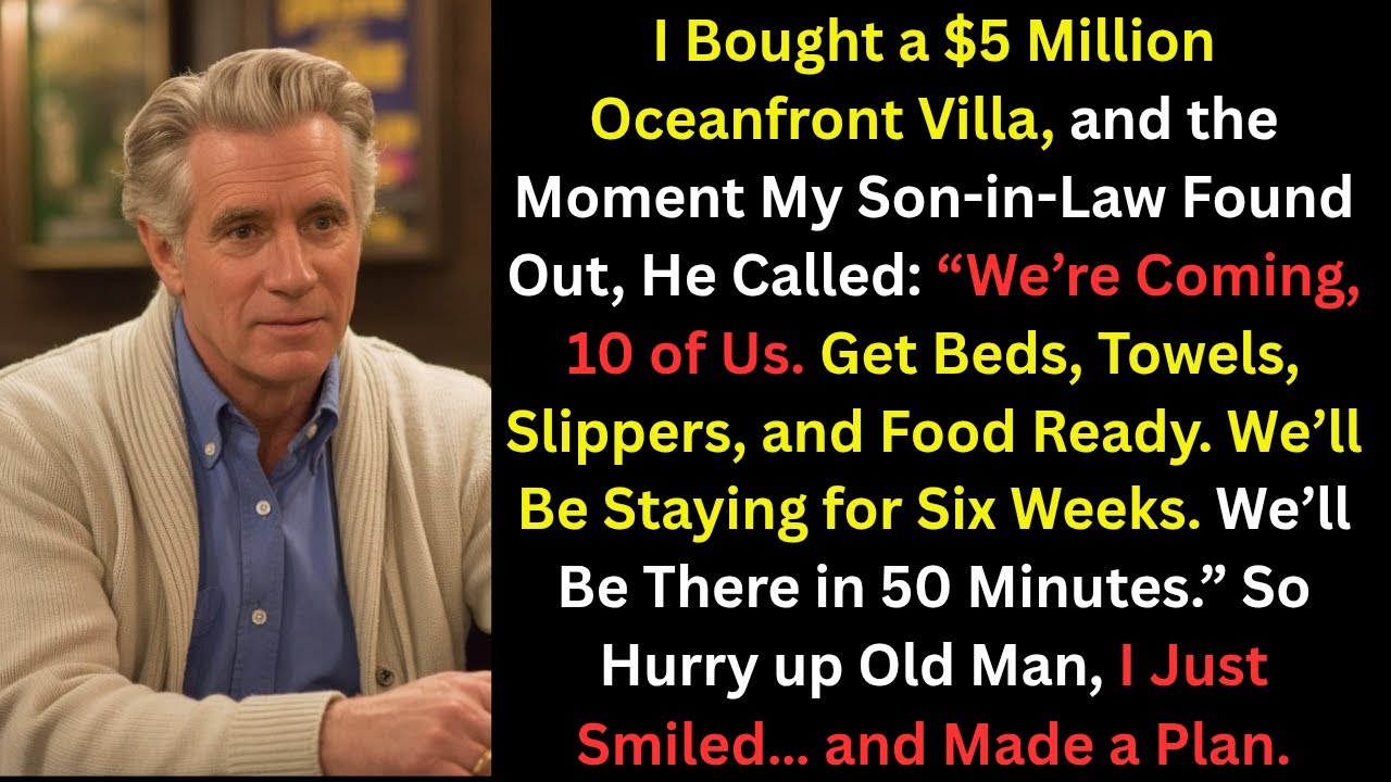 I Taught My Son In Law A Great Lesson, When He Tried to Barge Into My Villa With His Friends.