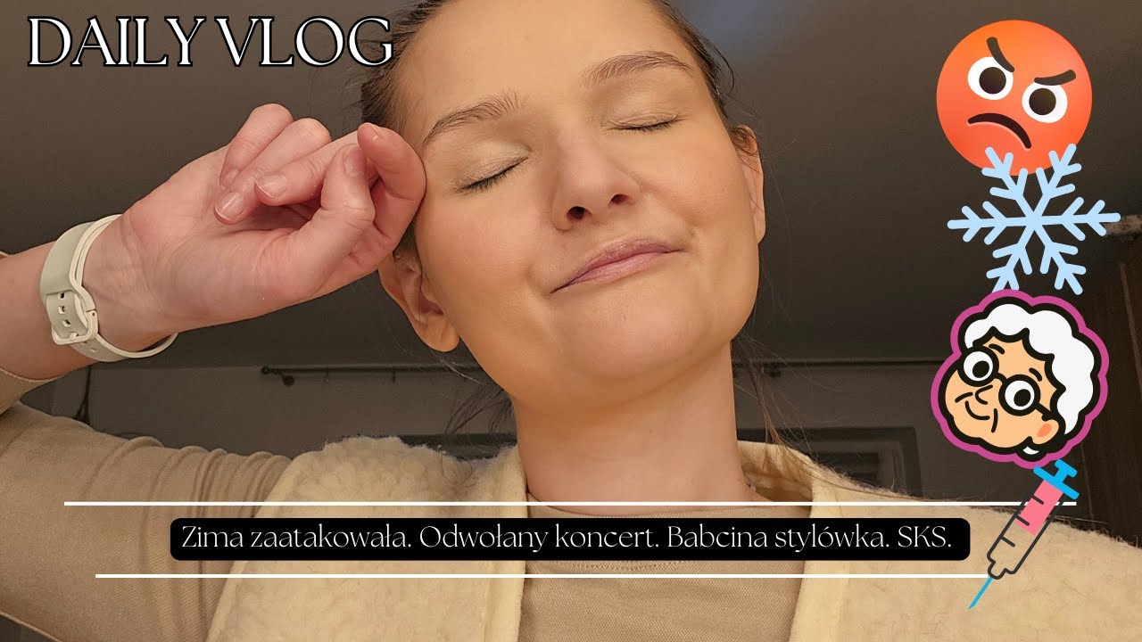 Daily vlog: odwołany koncert 🎶😞, starość nie radość 👵, trudne warunki... 😩❄️ ☃️ 🌨️ | agadreszler