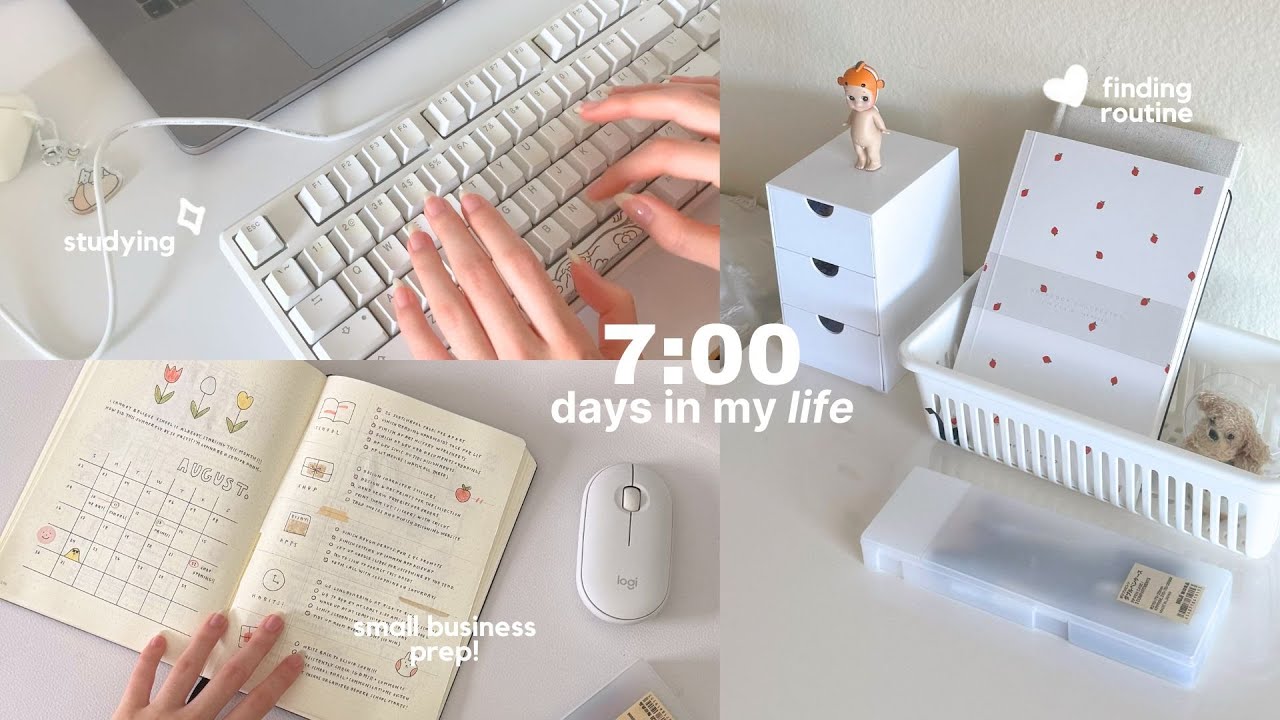 returning to my small business after finals week 🎧🌷 7AM productive days prepping for a shop launch
