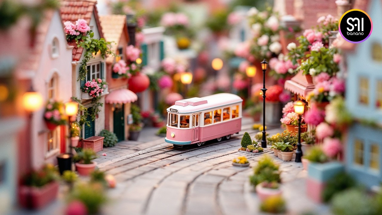 TINY TOWN feels like a dream🌸🏠 | Cinematic miniature world