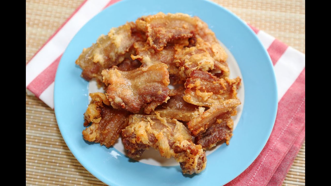 Thai Food : Crispy Deep Fried Pork Belly Recipe