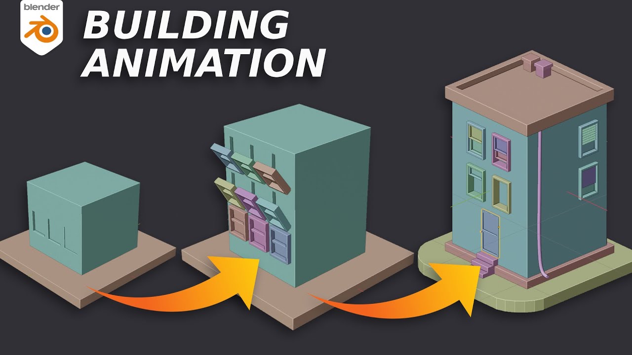Animate Buildings with these SIMPLE techniques - Construction Animation in BLENDER