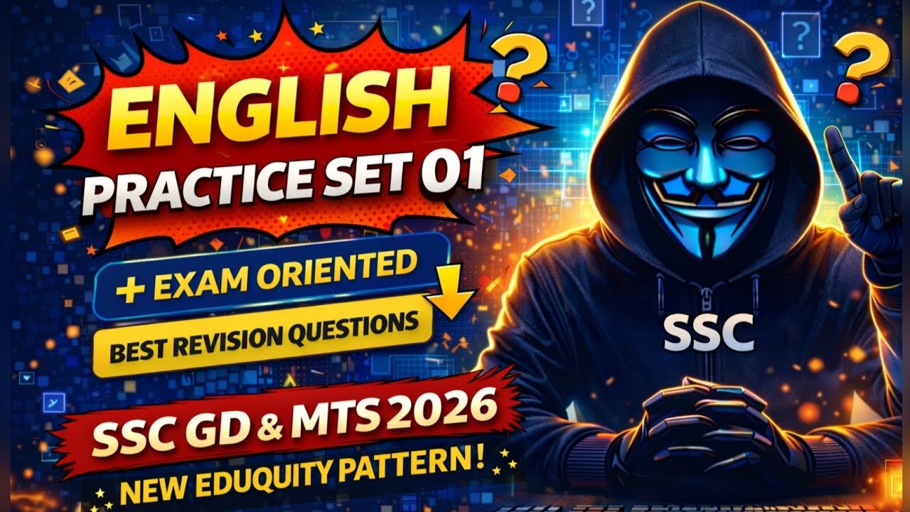 “SSC GD & MTS English Practice Set 01 | New Exam Pattern 