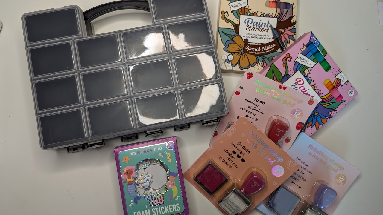 Neuer Action Haul mit coolen neuen Stempeln super süßen Stickern und neuen Acrylfarben