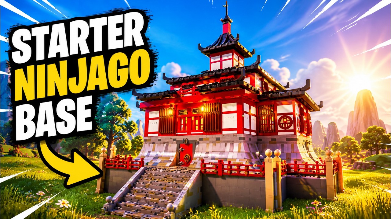 I Built Starter BASE Build in Lego Fortnite - Full tutorial