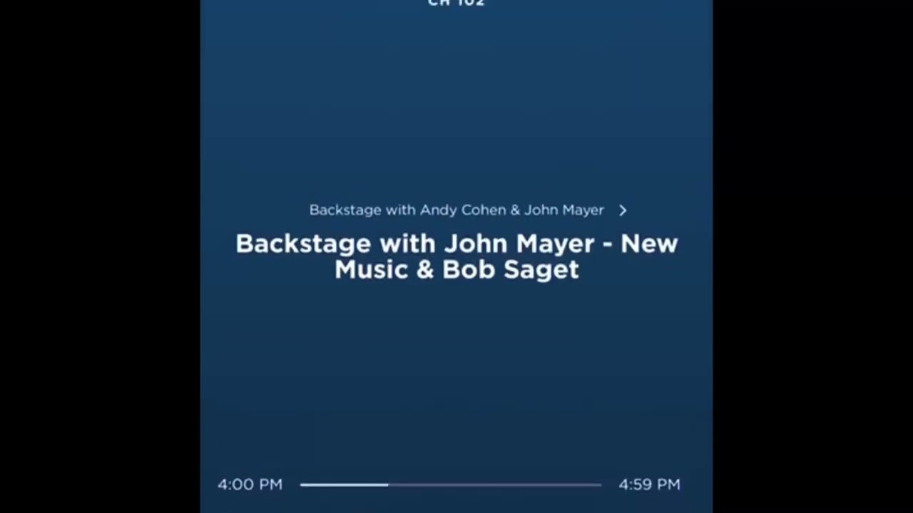 Backstage with John Mayer - Radio Andy on SiriusXM (Full interview)