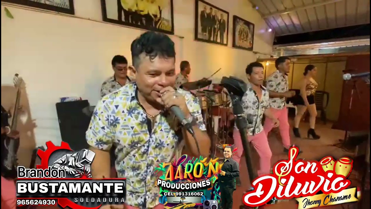 LA VECINA  ORQUESTA SON DILUVIO  JOHNNY CHANAME  EL FARAON .(D.R)