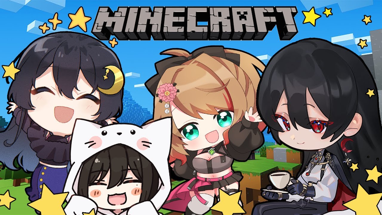 【マイクラ婦人会 #1】🌳5億年ぶりのマイクラ！みんなについていく～！🌳【浅木ゆめみ/白石香月/ふじかわあや乃/みこと/Minecraft】