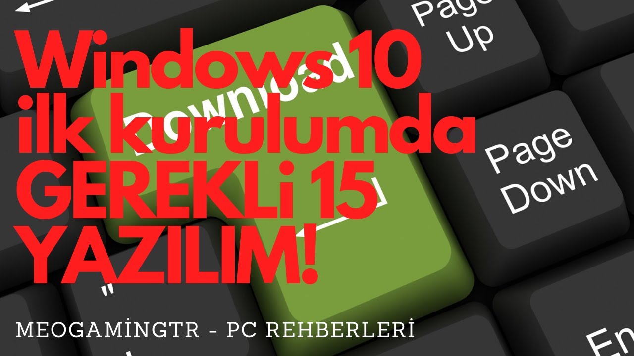 Yeni Kurulum Sonrası Kurulması Gereken 15 YAZILIM! Özellikle Gaming Laptop Oyuncuları için