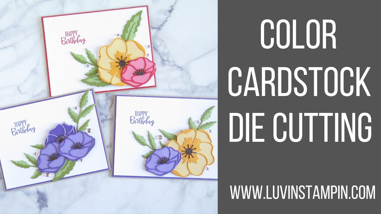 Painted Poppies Die-Cut Layering Ideas & The Postage Debacle