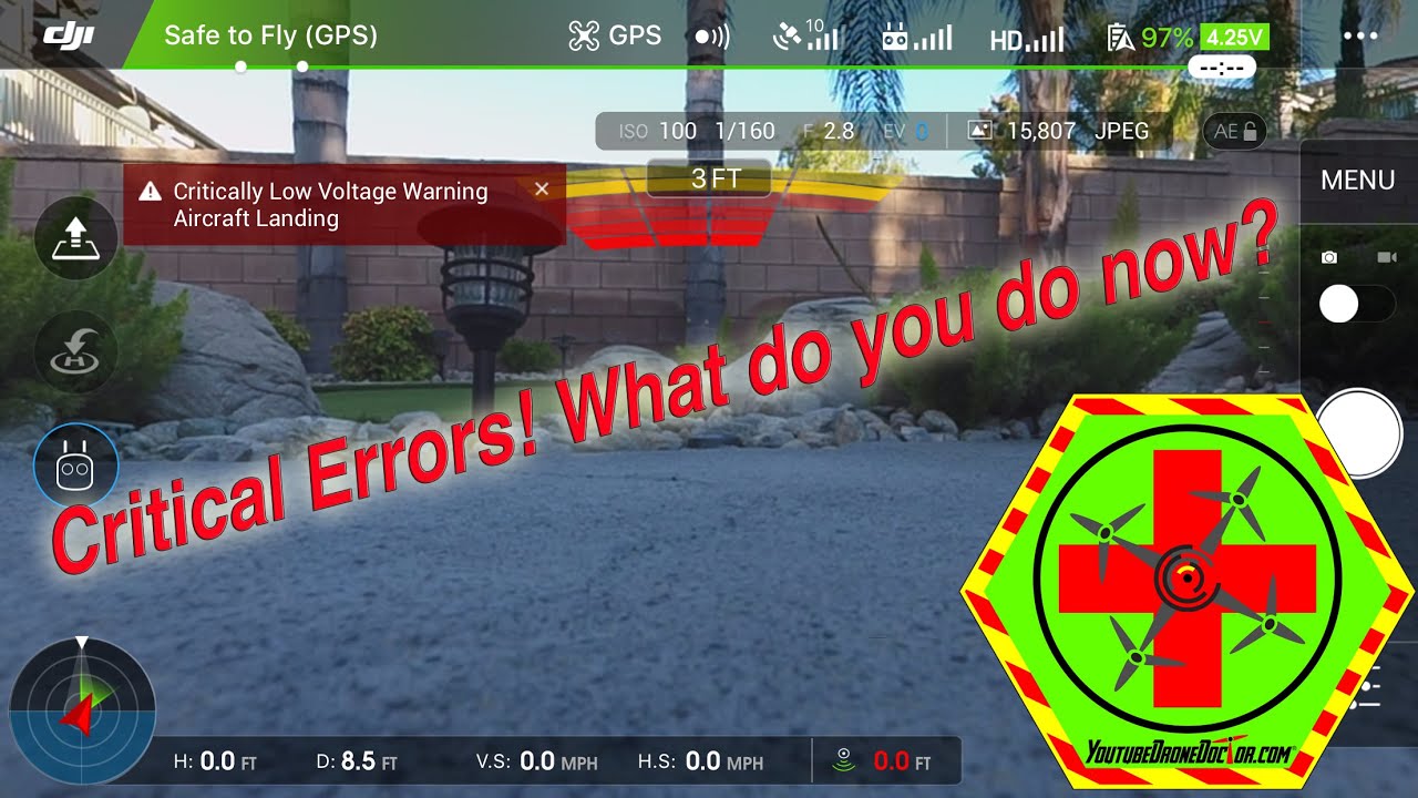 DJI PHANTOM 4 CRITICAL ERROR MESSAGES AND HOW TO FIX 6-17-16