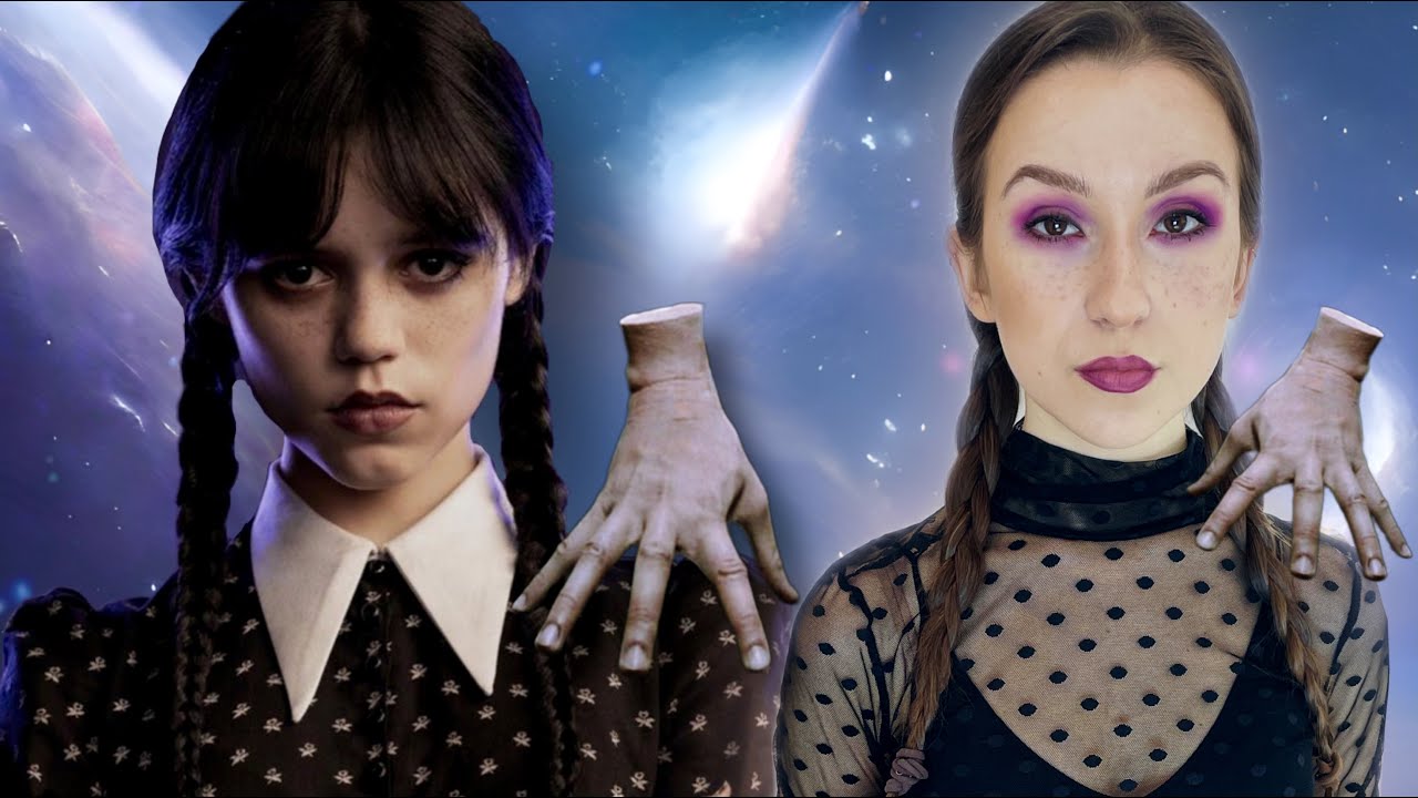 ZMIENIŁAM SIĘ W WEDNESDAY ADDAMS!😱🖤💙